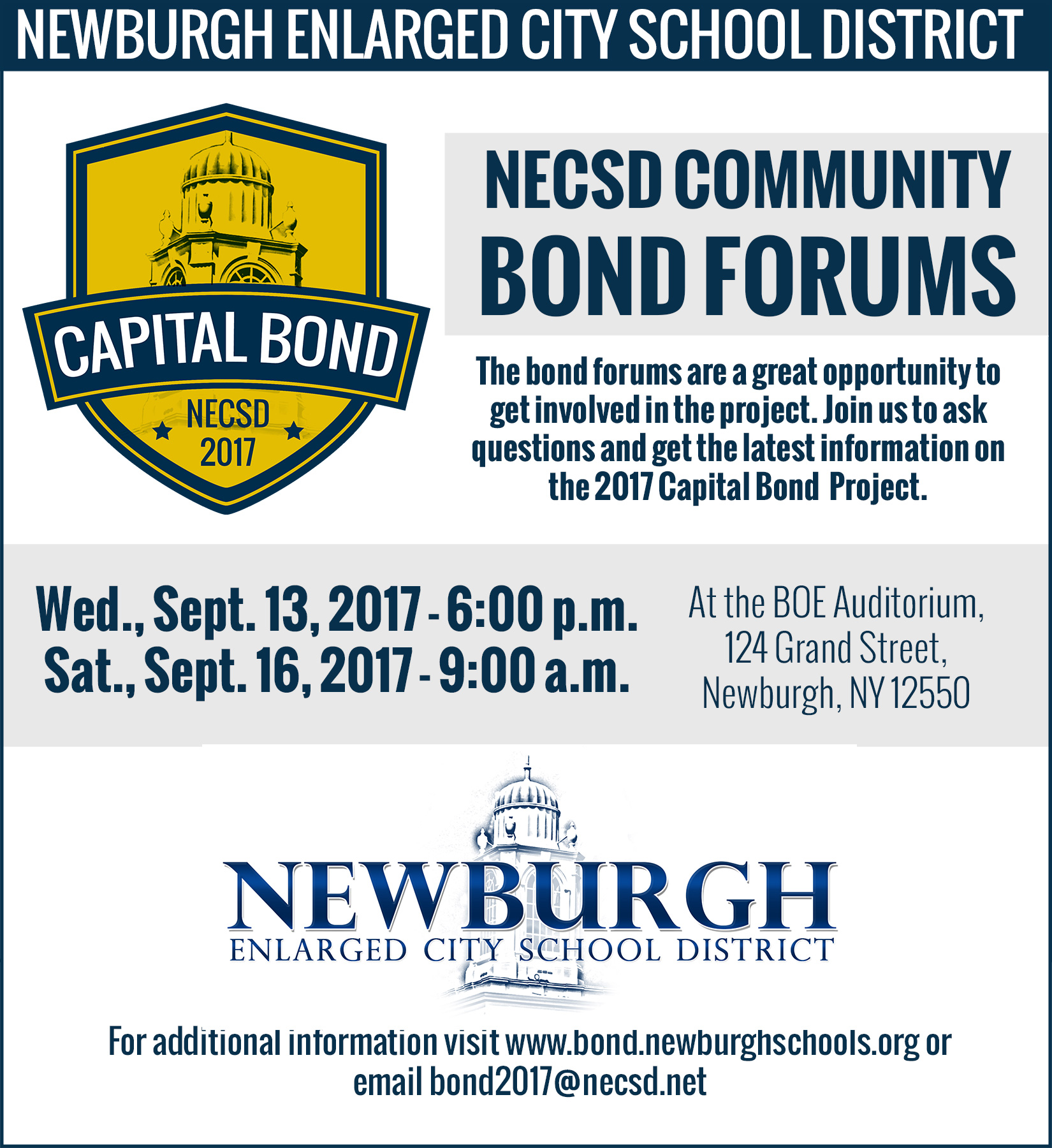 bond forum dates