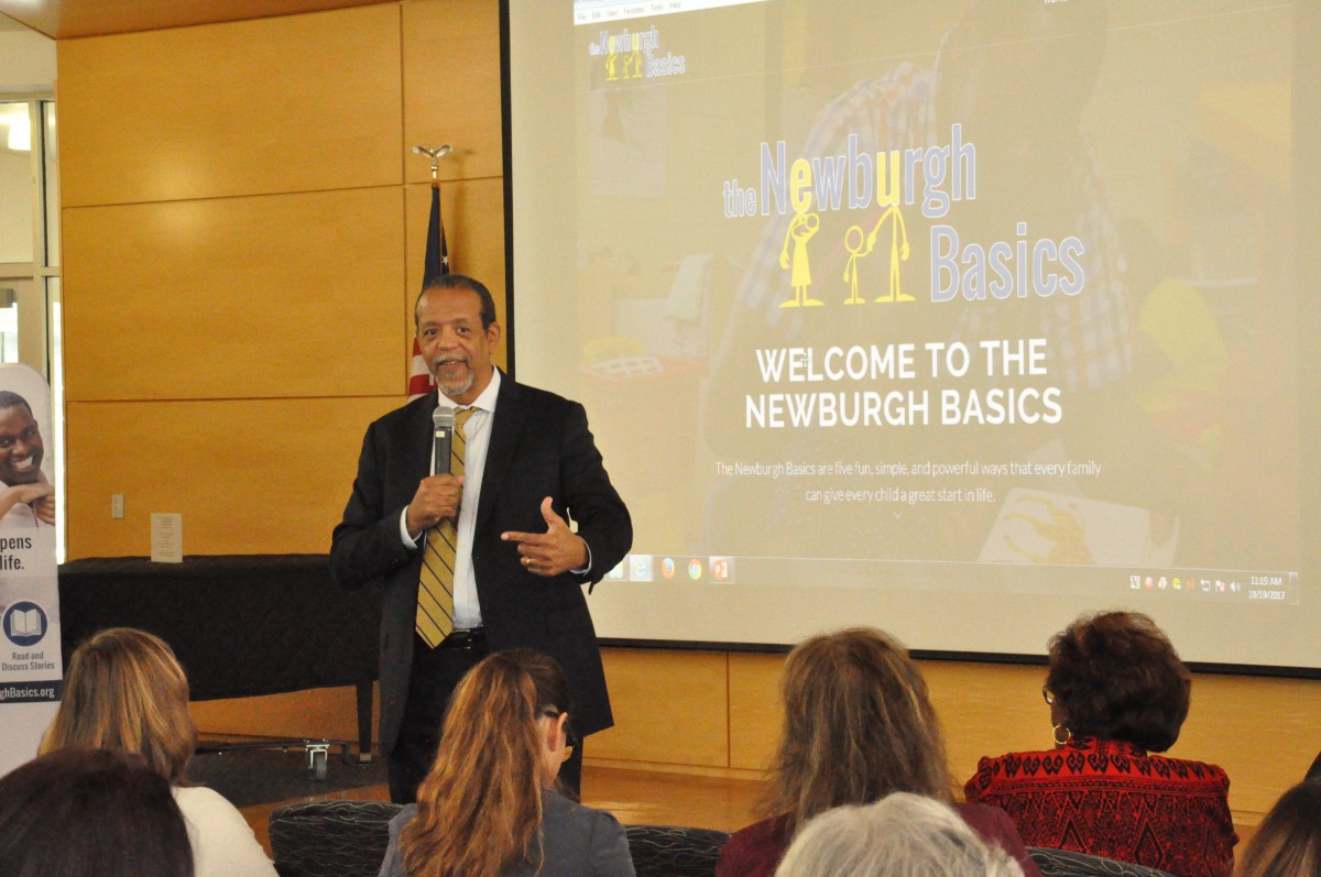 Dr. Ferguson, Founder of the Basics and Director of the Achievement Gap Initiative at Harvard University presents the Newburgh Basics