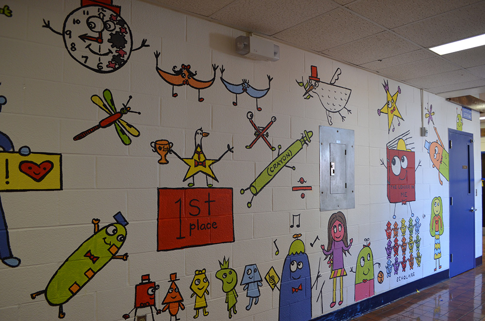 Mural at Fostertown School 3