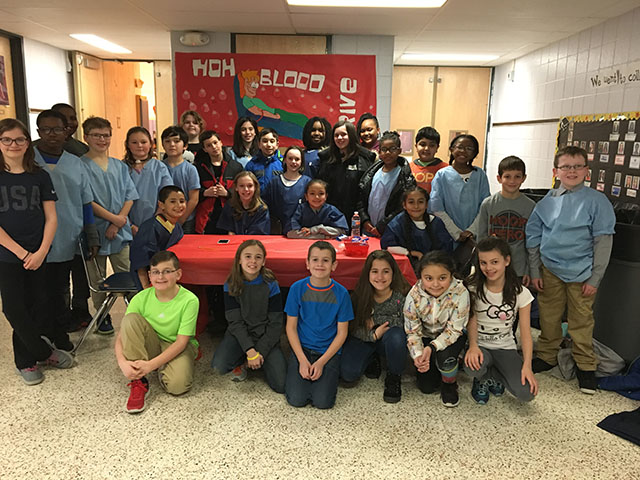 Students who participated in the NFA Blood Drive
