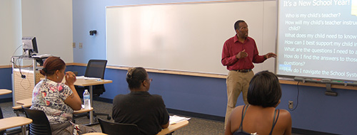 Anthony Grice, teaching a course