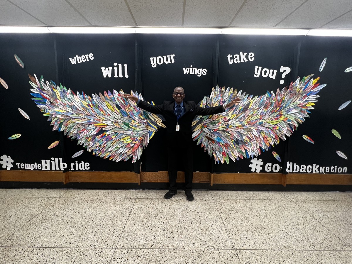 Mr. Jackson with Wings Mural 2