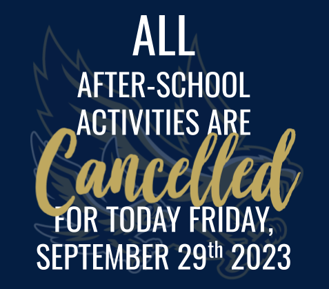 Thumbnail for CANCELLED | After-School Activities for today, September 29th