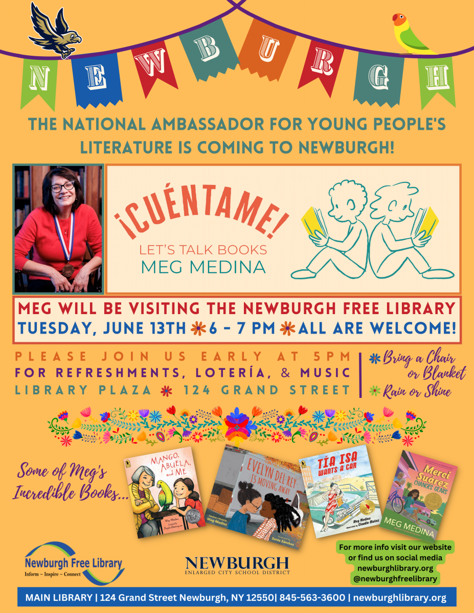 Thumbnail for The National Ambassador for Young People's Literature is Coming to Newburgh!