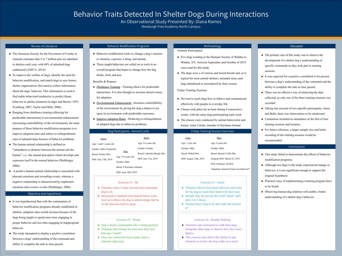 Diana Ramos: Behavior Traits Detected In Shelter Dogs During Interactions