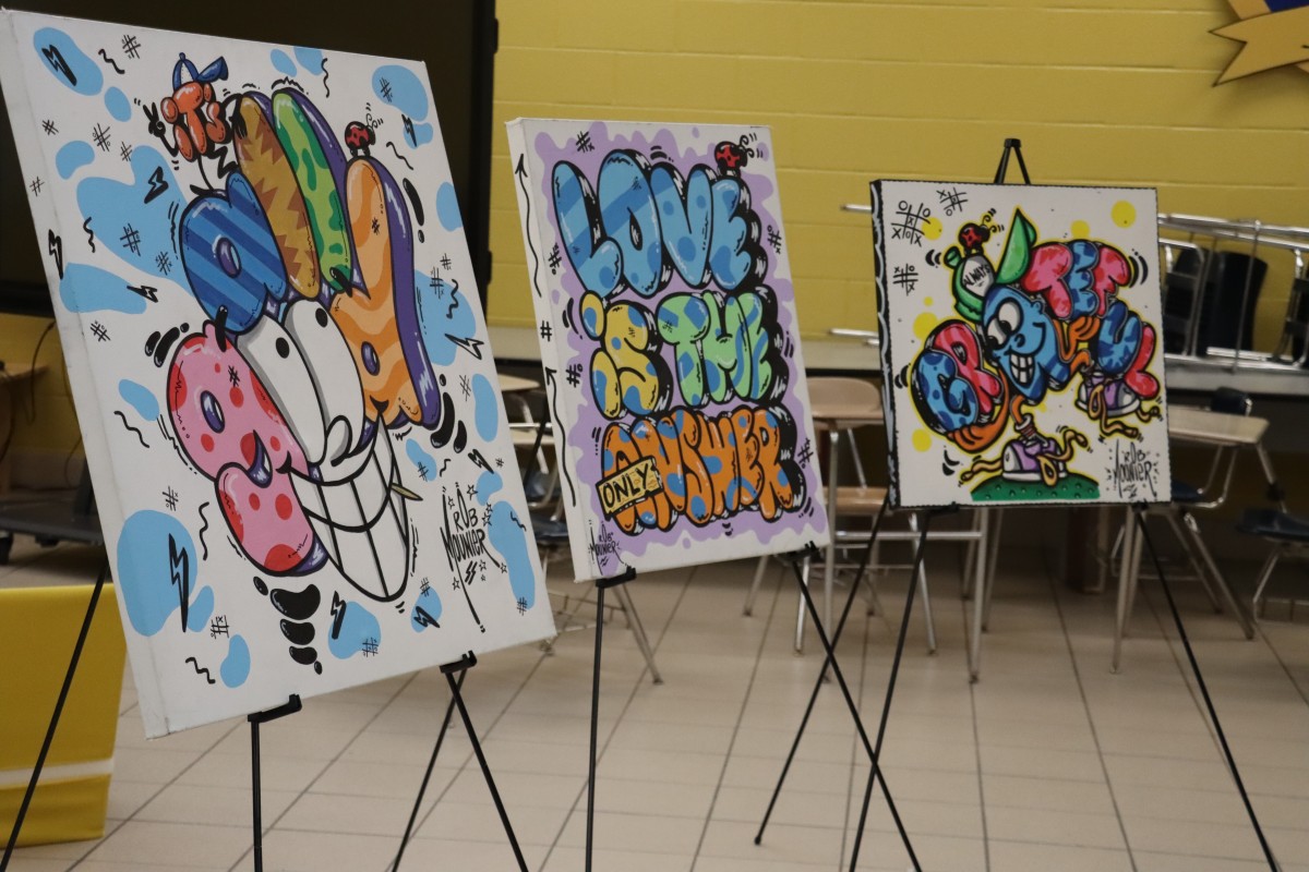 Thumbnail for Friday Night Light Remix: Doodles & Drips Art Workshop presented by Rob Mounier was a Blast!