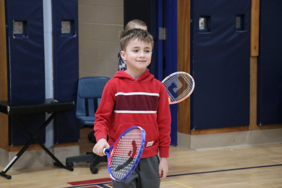 Thumbnail for Tennis Lessons Start the Day at Fostertown School