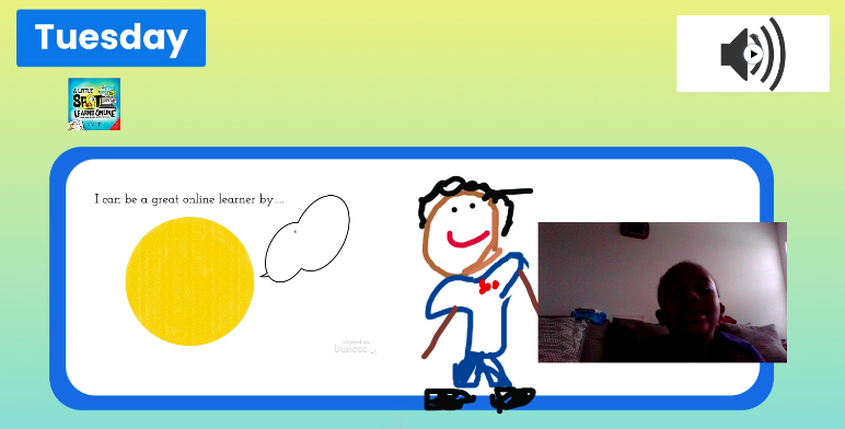 Screenshot of student work.