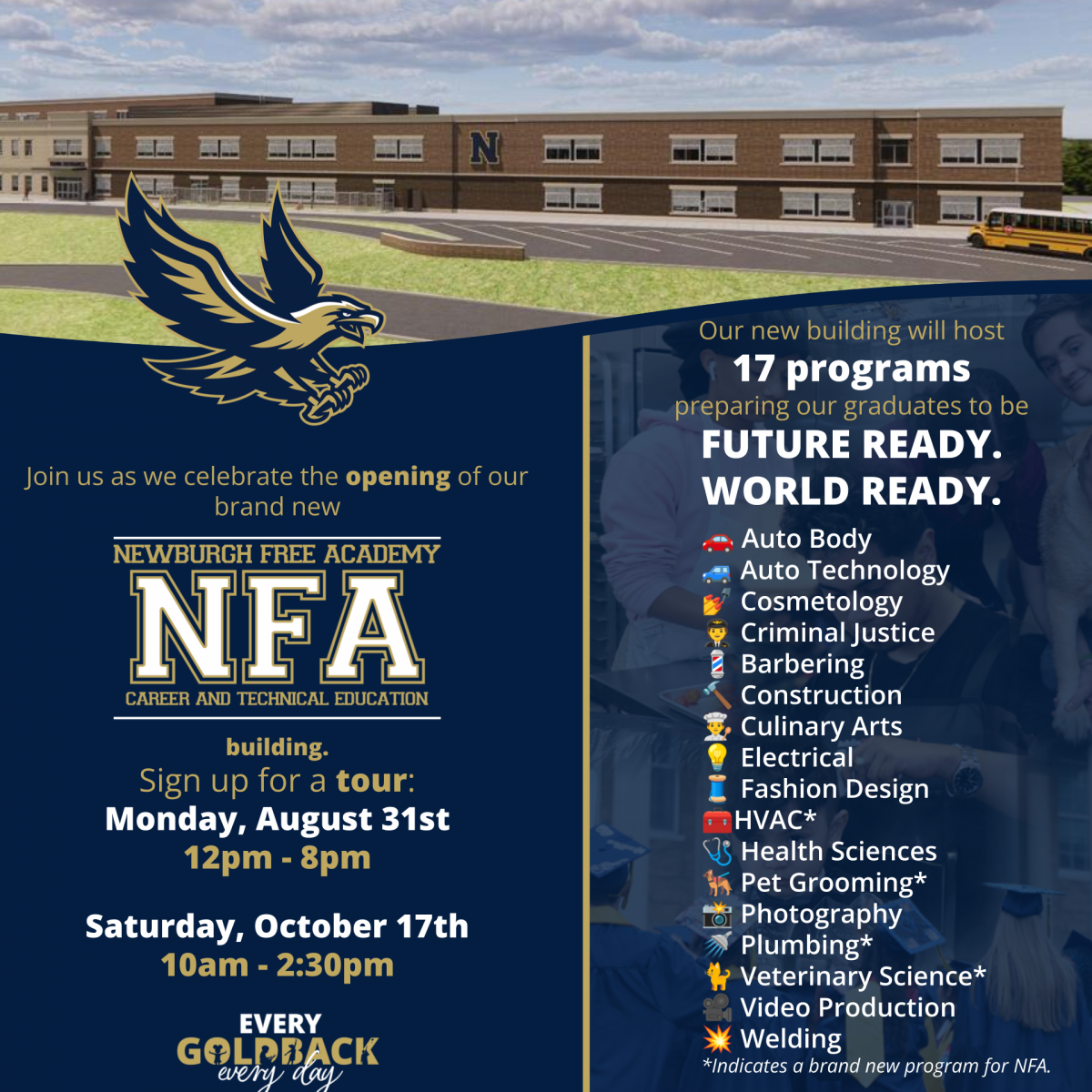 Thumbnail for Tour our New NFA Career and Technical Education building!