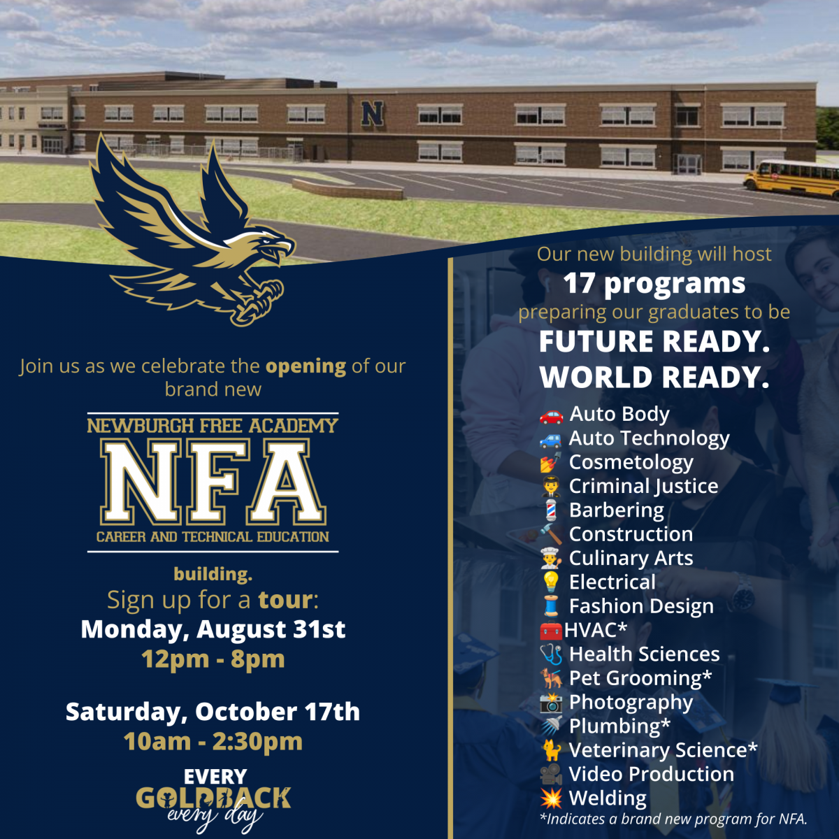 Thumbnail for Tour our New NFA Career and Technical Education building!