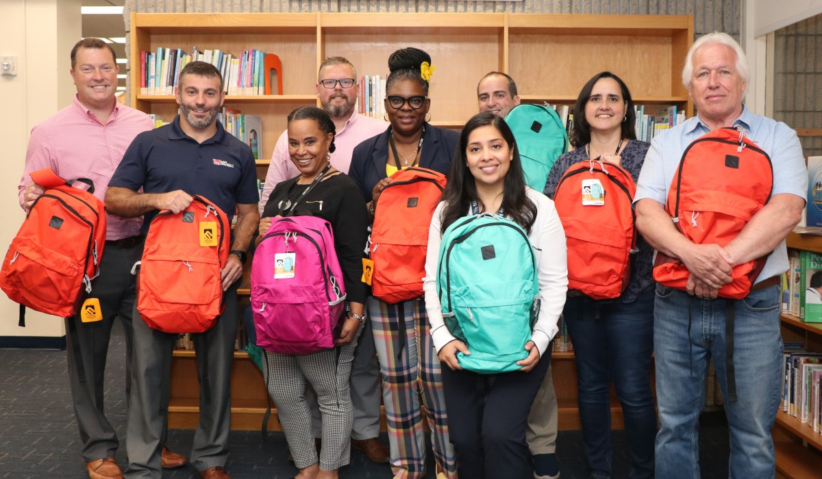 Thumbnail for 50 Backpacks Filled with School Supplies Donated to NECSD