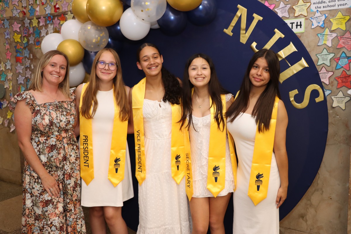 Thumbnail for South Middle School Welcomes 83 New Inductees at Annual National Junior Honor Society Ceremony