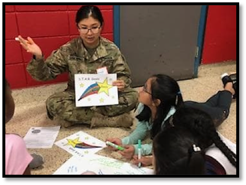 Cadet Anujin Gankhuyag explains how to use S.T.A.R. goals to build steps to reach a goal.