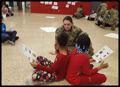 Girls from MHS worked to find new ways to communicate common objects to a partner for the icebreaker activity.