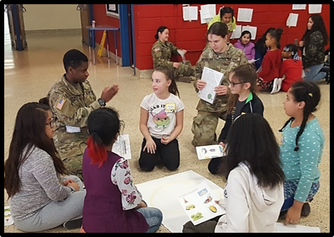 The girls reflected on and shared personal experiences with cadets about when communication worked and failed.