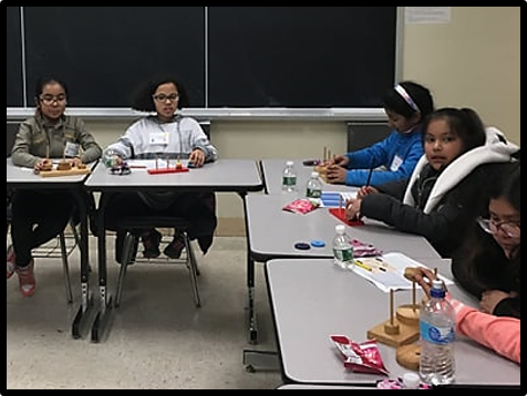 MHS students experienced USMA classes. This math class was centered around the Tower of Hanoi.