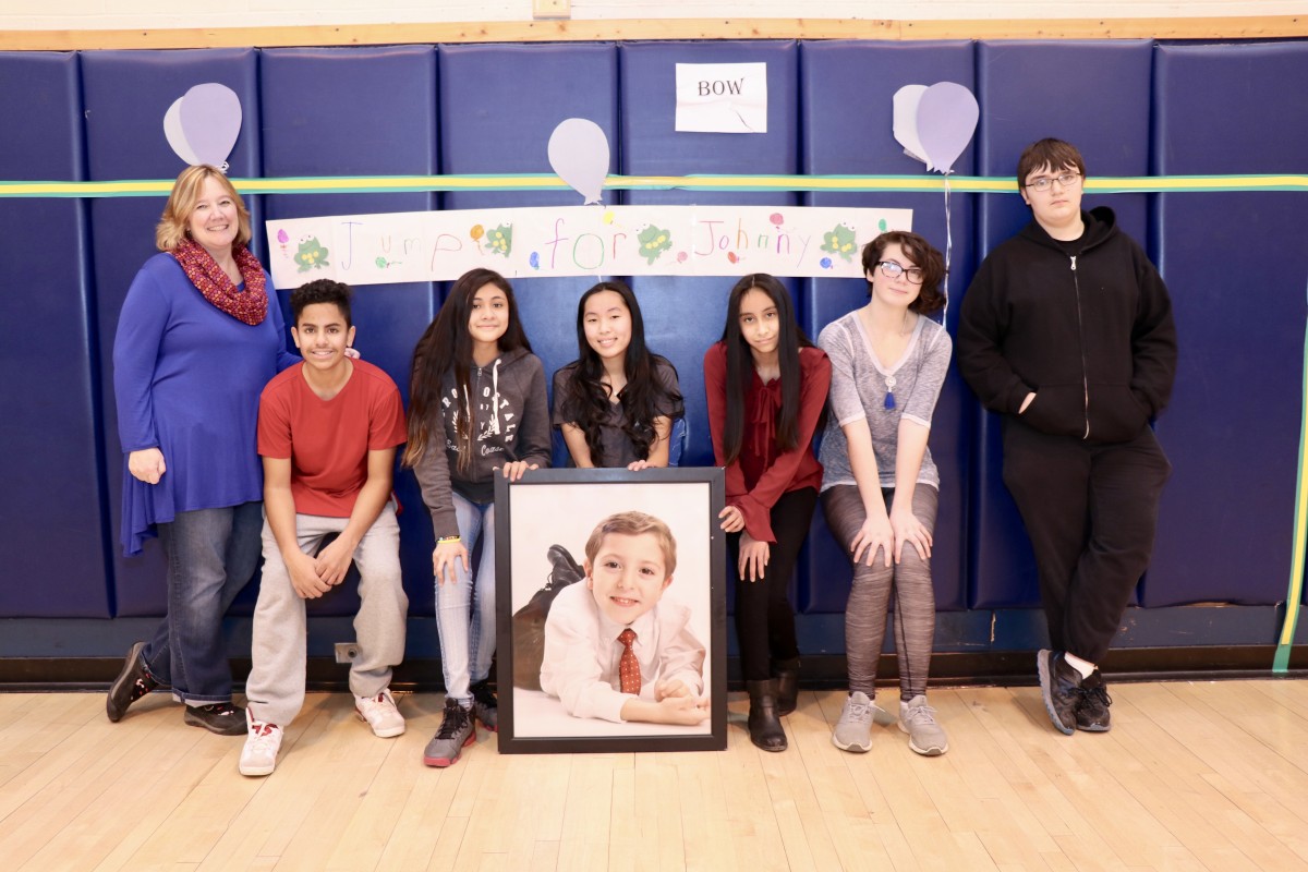 A photo of Johnny Sileno and his classmates.