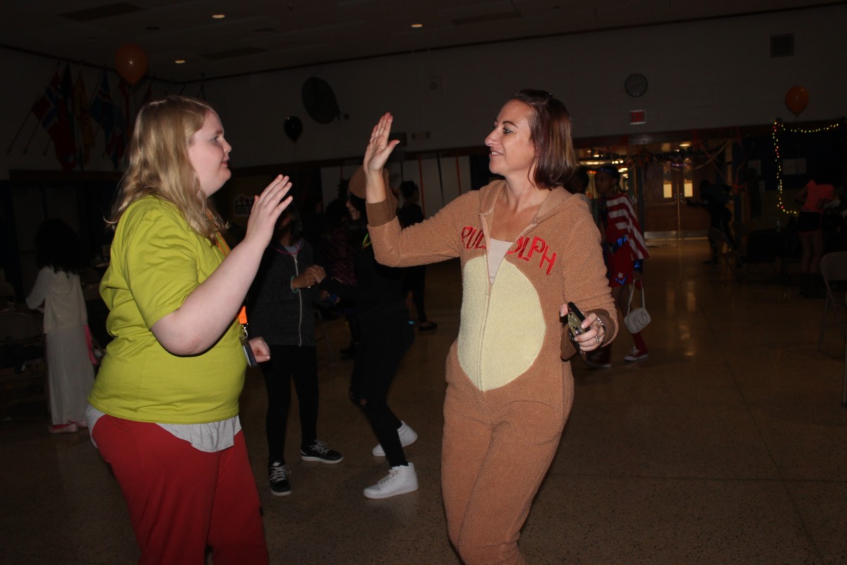 Participants on the dance floor.