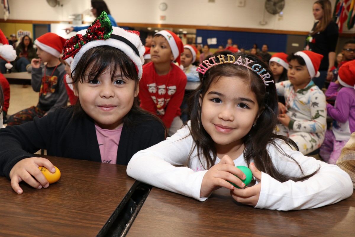 Students pose for a photo.