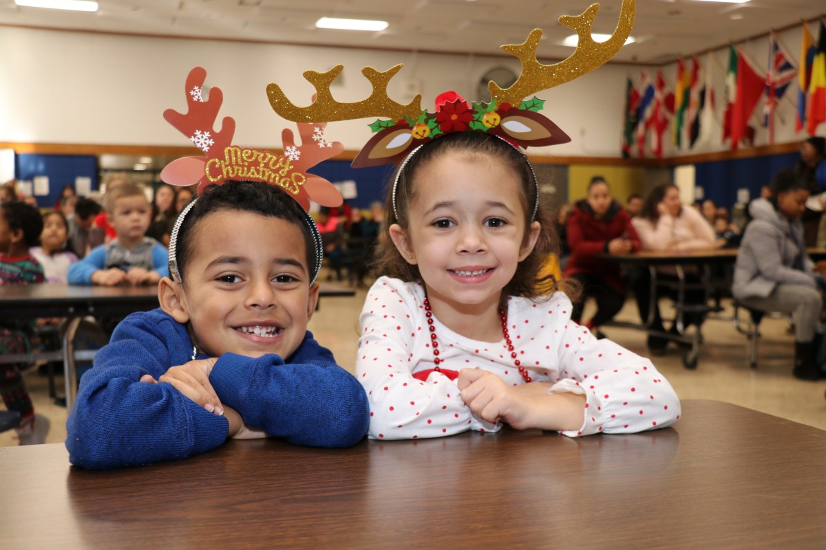 Students pose for a photo.