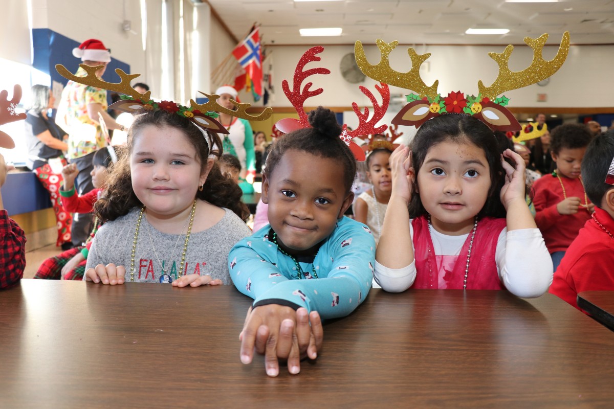 Students pose for a photo.