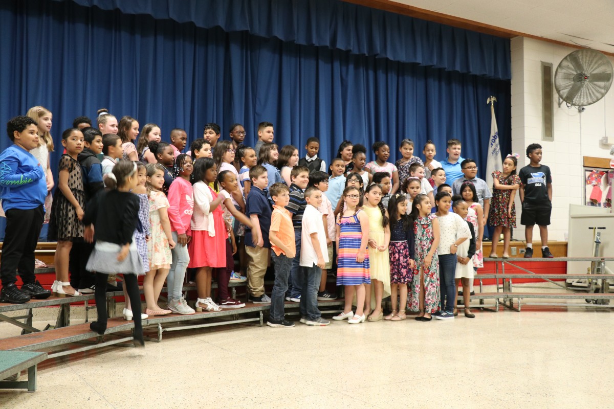 Students pose with their instruments.