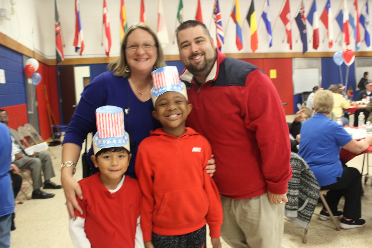 Students pose with their Principals