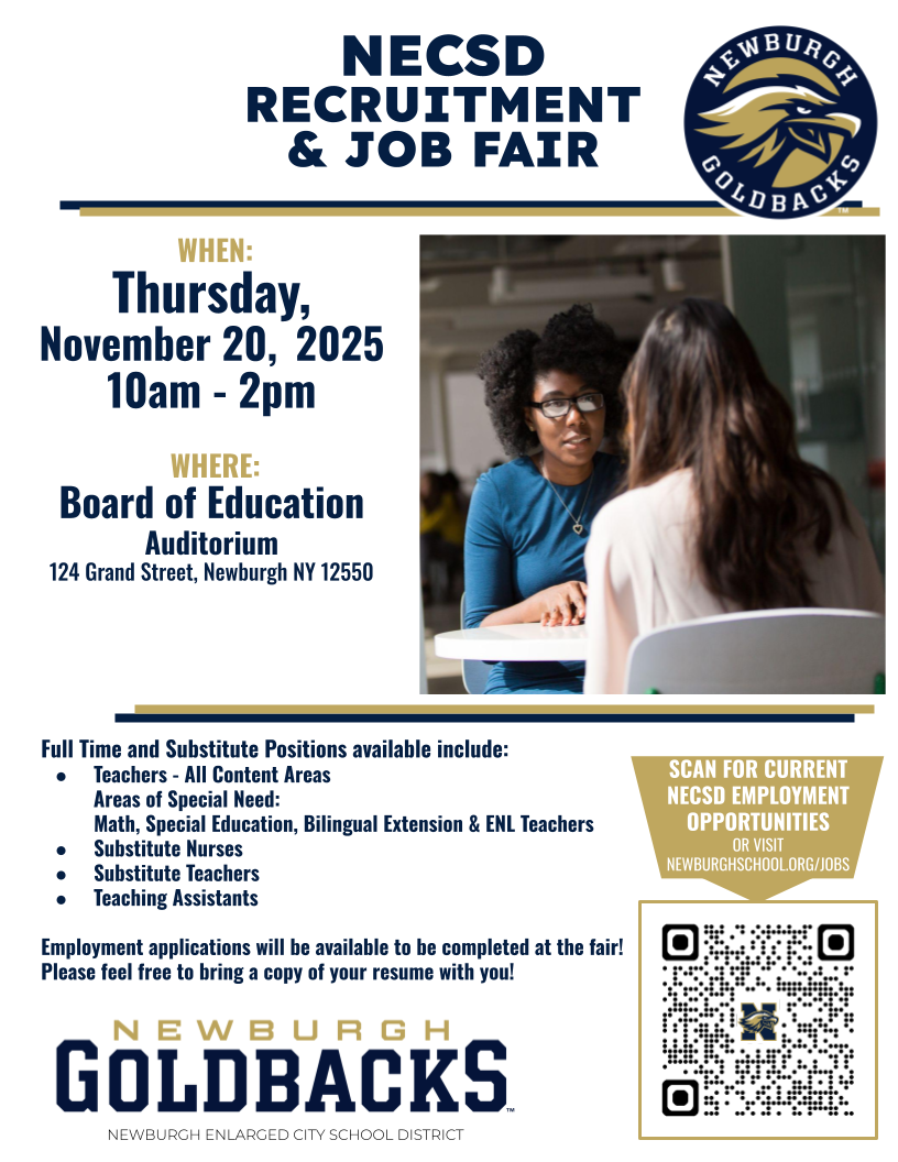 Thumbnail for NECSD Recruitment and Job Fair | November 20, 2025