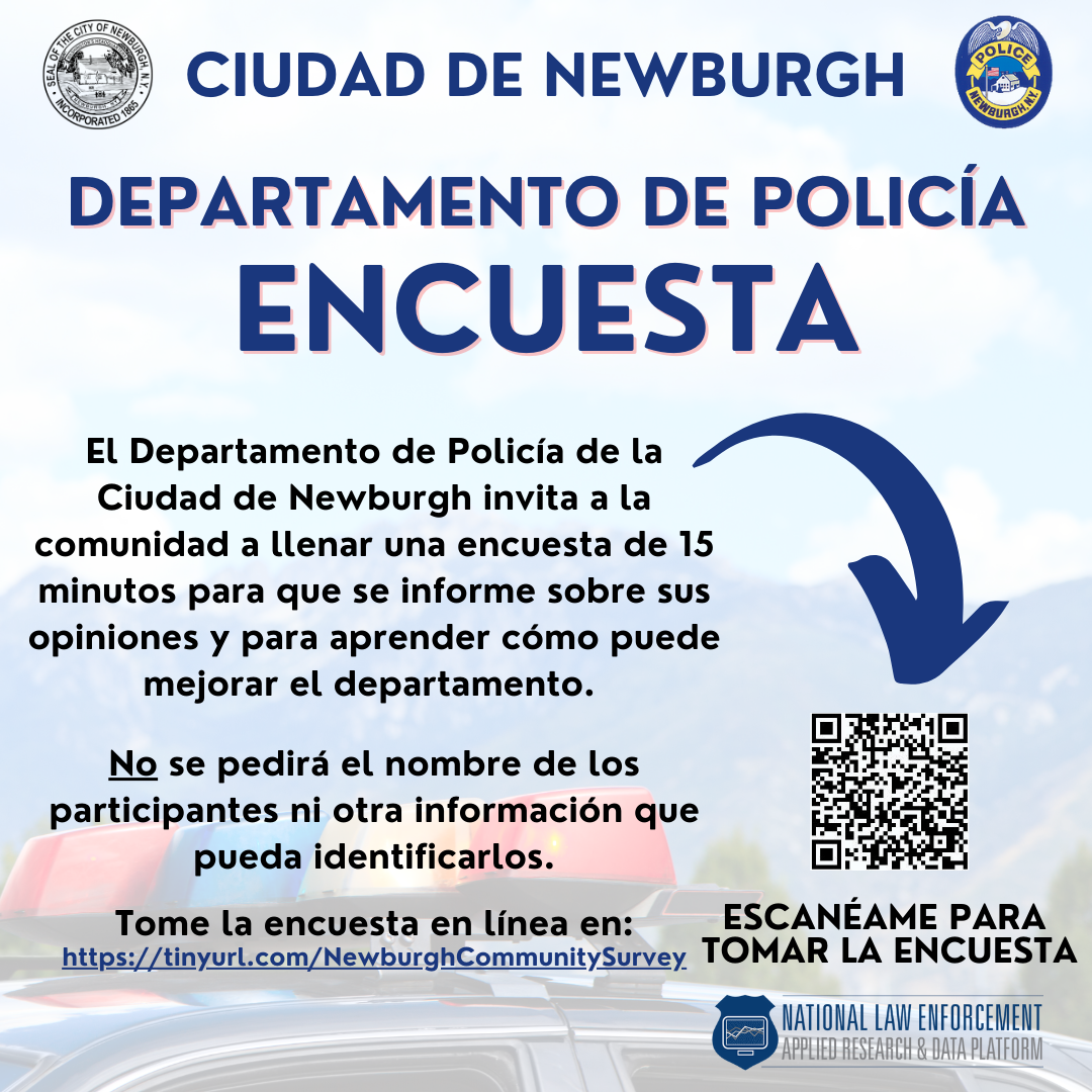 The City of Newburgh Police Department wants your Feedback! - Newburgh ...
