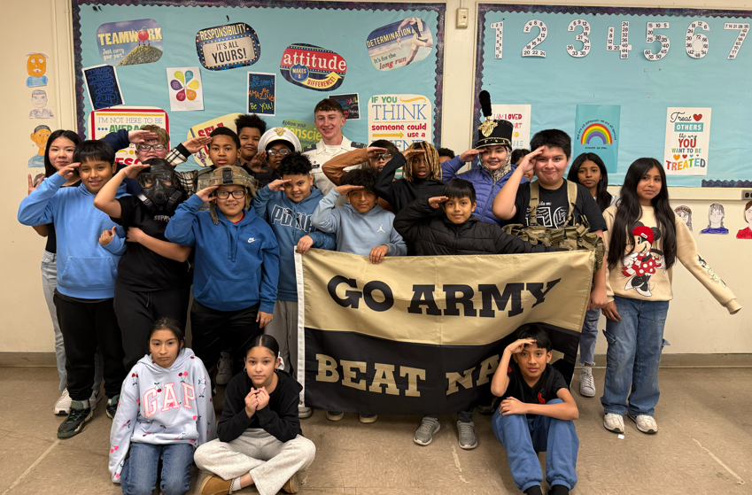 Thumbnail for West Point Cadet Speaks to Middle and High School Students about Experience