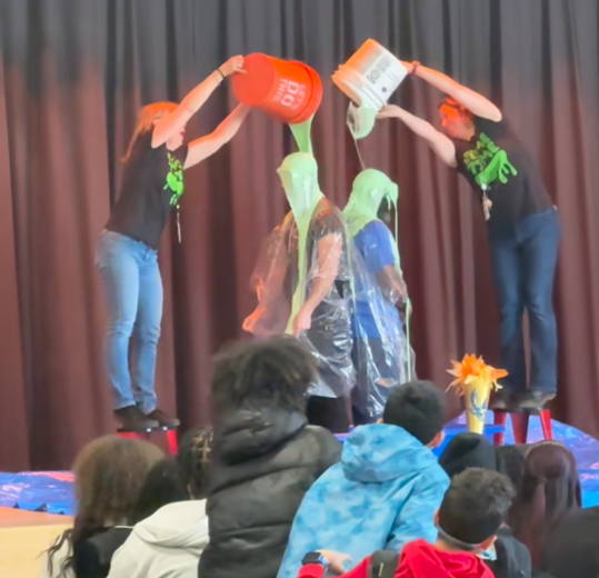 Thumbnail for Temple Hill Scholars Read 2,571 Books to SLIME Principal & Security!