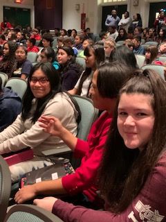 Students pose for a photo.