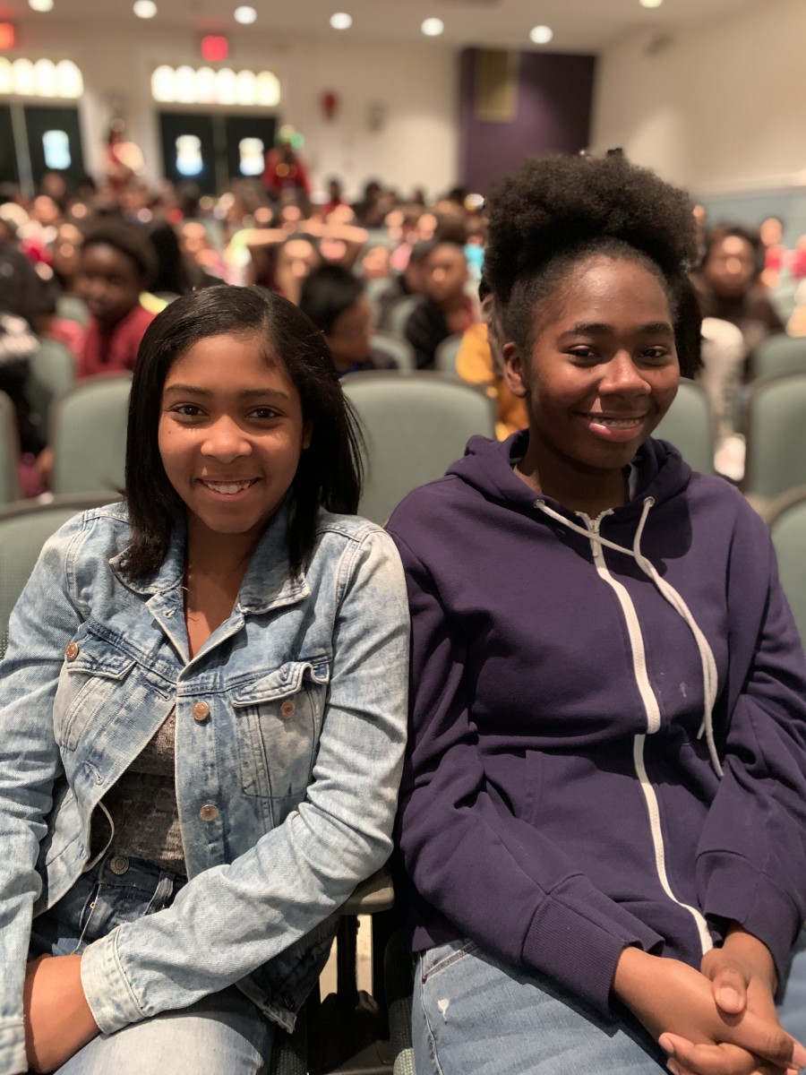 Students pose for a photo.