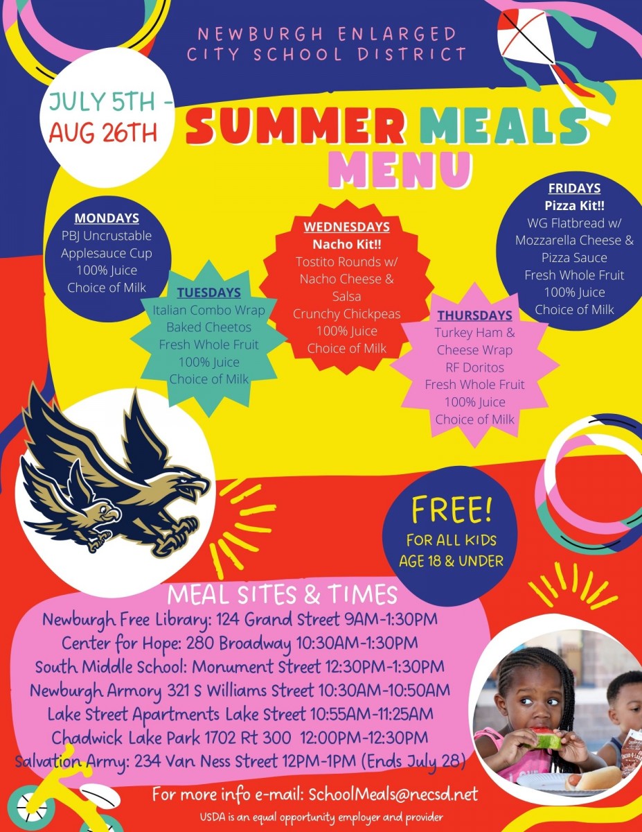 Thumbnail for Summer Meals Program Begins Next Week at Select Locations!