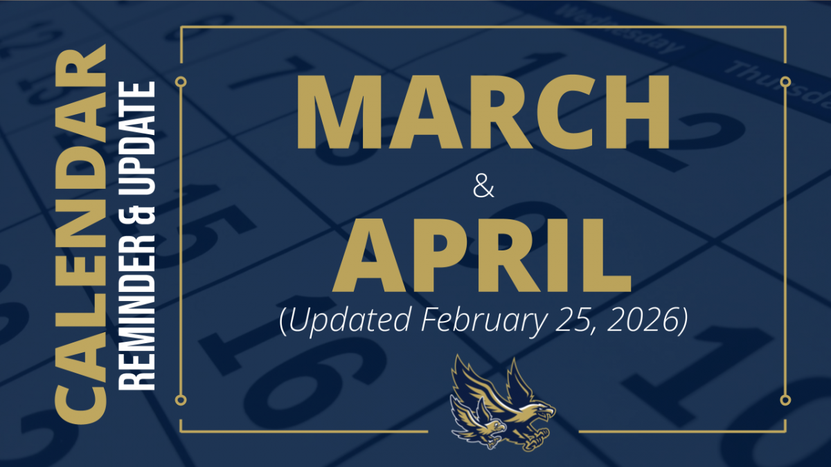 Thumbnail for Calendar Reminder & Update | March & April 2026