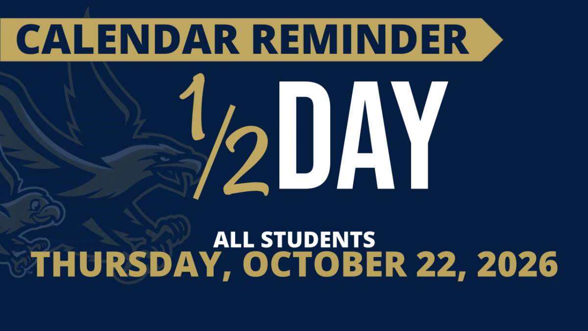 Thumbnail for October Calendar Reminder | 1/2 Day October 22nd
