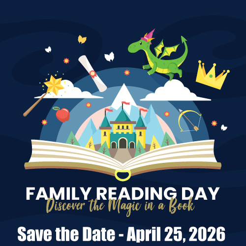 Thumbnail for Family Reading Day | Save the Date or Sign up to Volunteer!