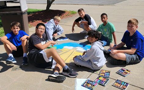Thumbnail for Heritage Middle School Students Create Outdoor Mural Sketches