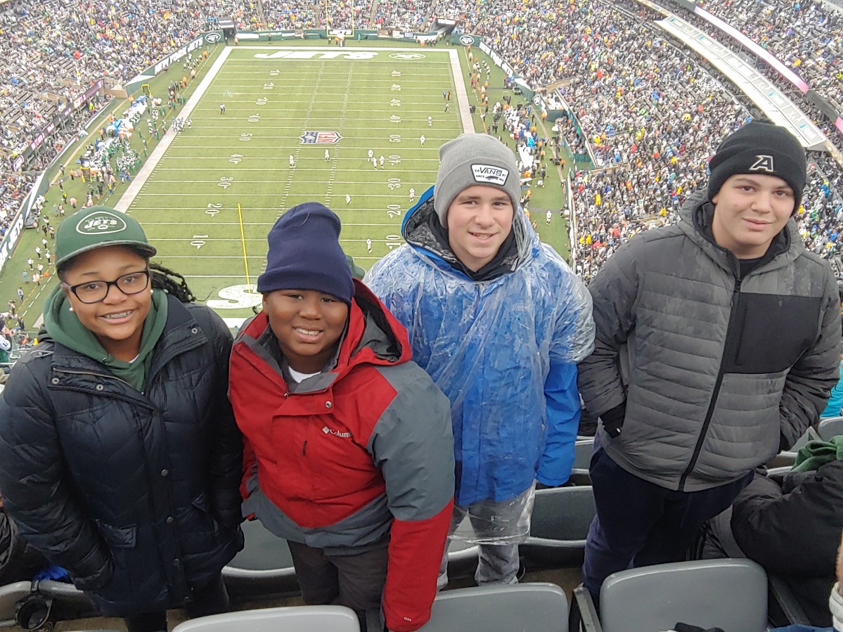 Students pose for a photo.