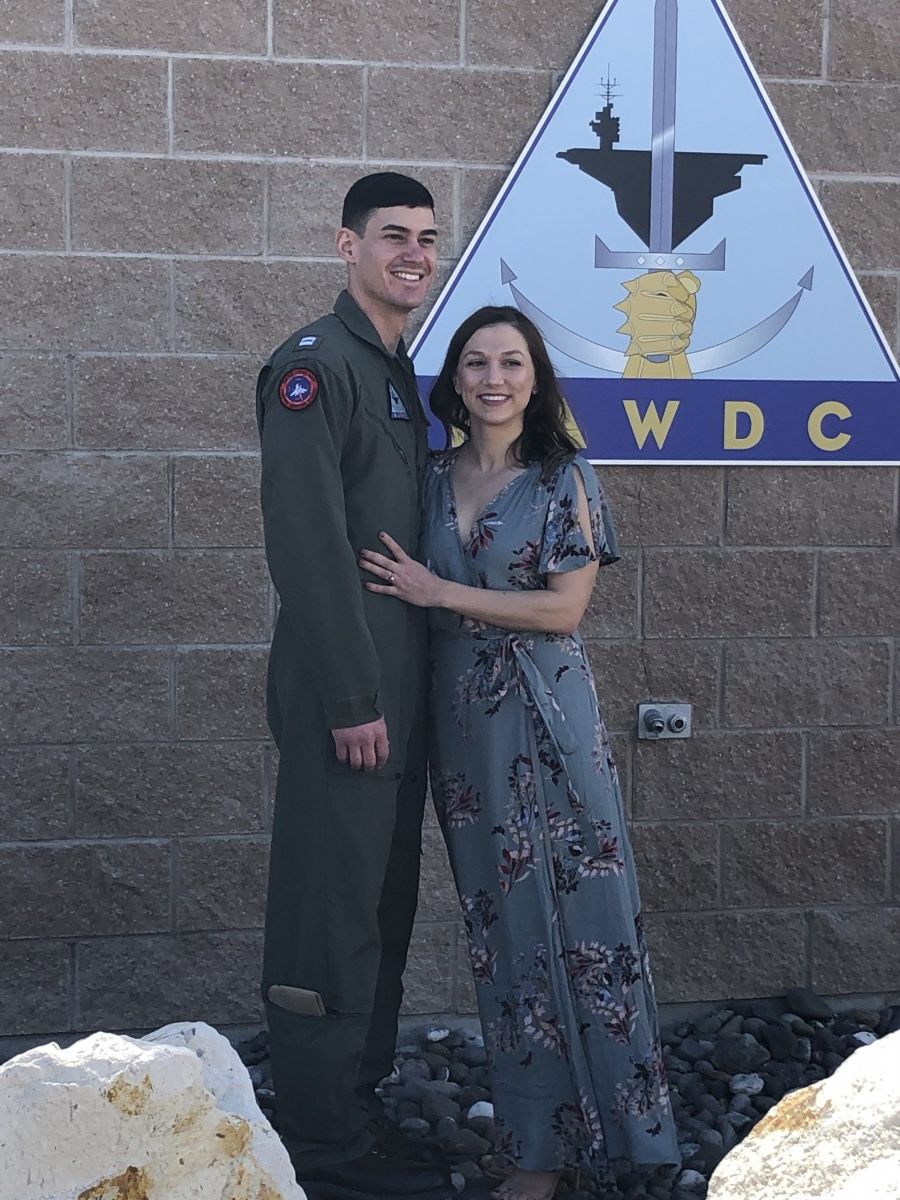 Lt. Michael Ponessa pictured with his wife, Victoria Sands Ponessa.