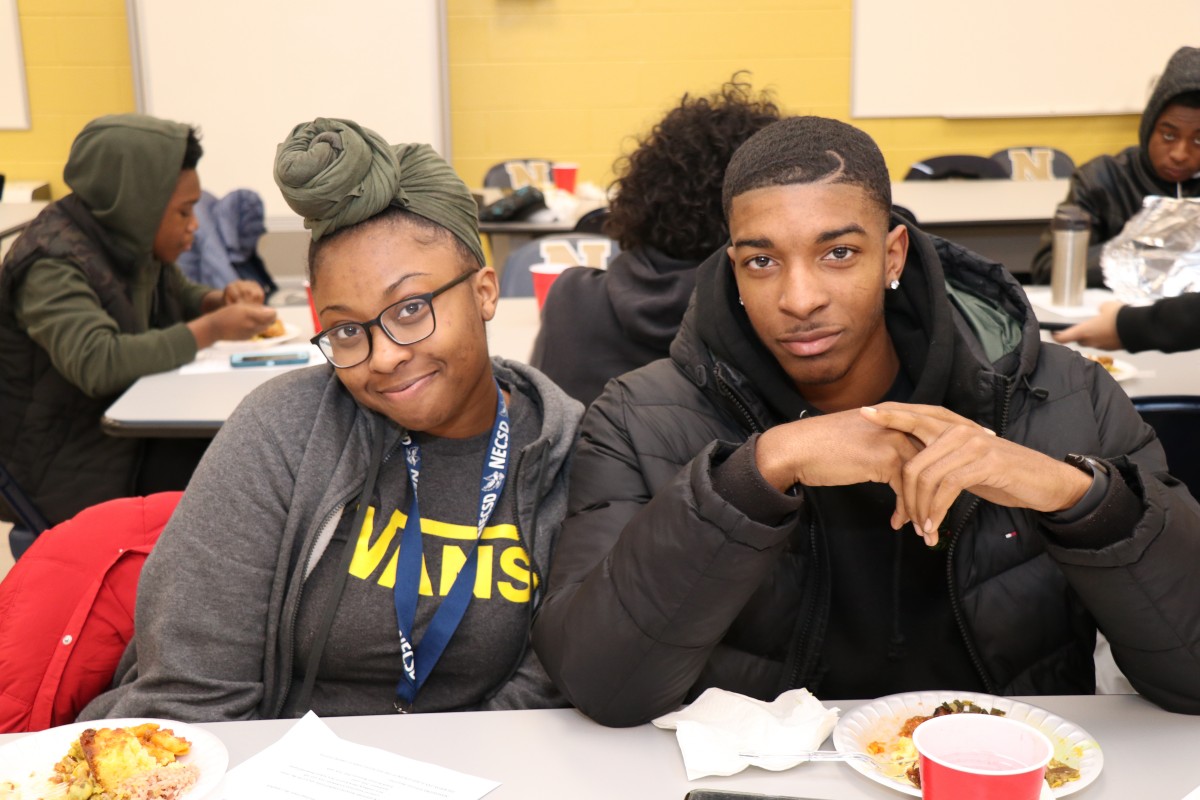 Students pose for a photo.