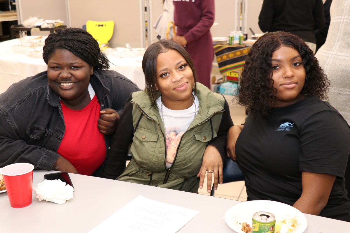 Students pose for a photo.