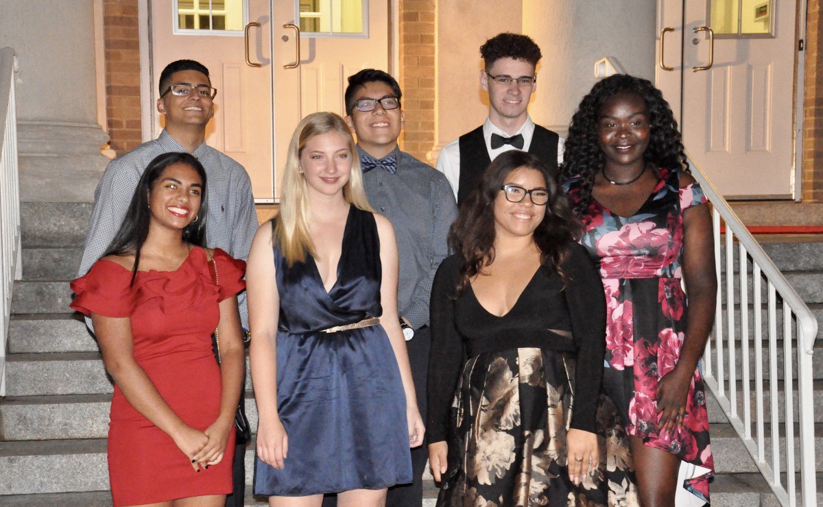 Students pose at inaugural Blue & Gold Gala