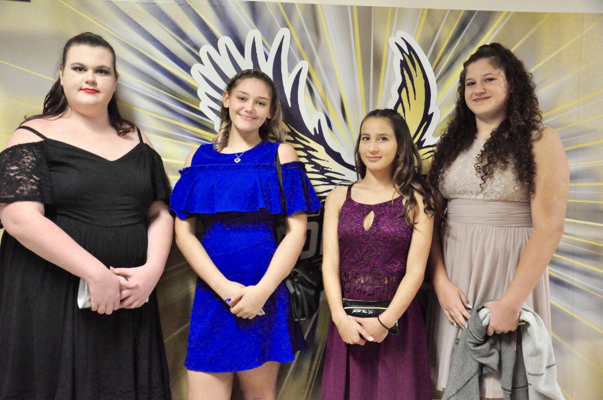 Students pose at inaugural Blue & Gold Gala