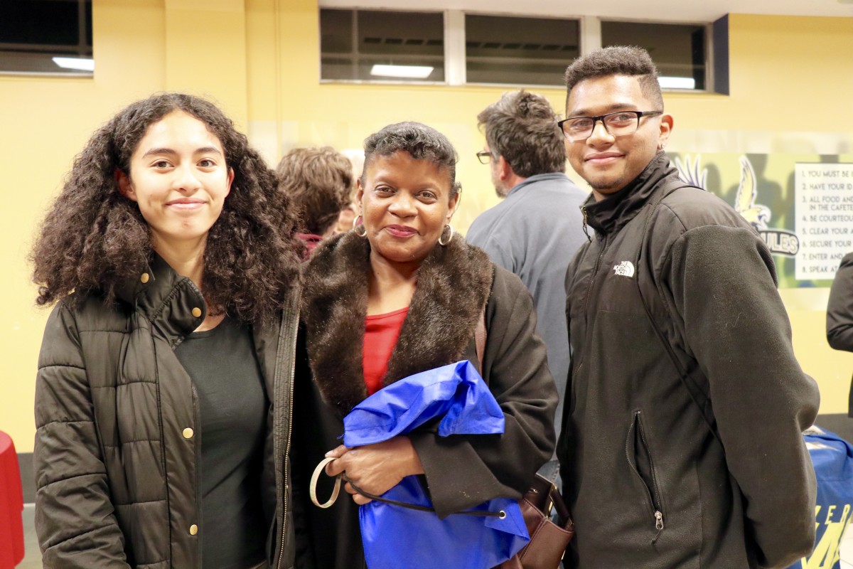 Students and families meet with college and career representatives
