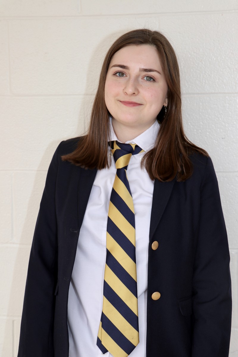 President of the Debate Team, Anna Brozycki, 11th grade  