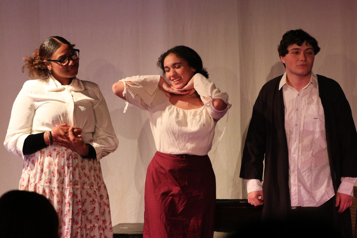 Students perform in the show.