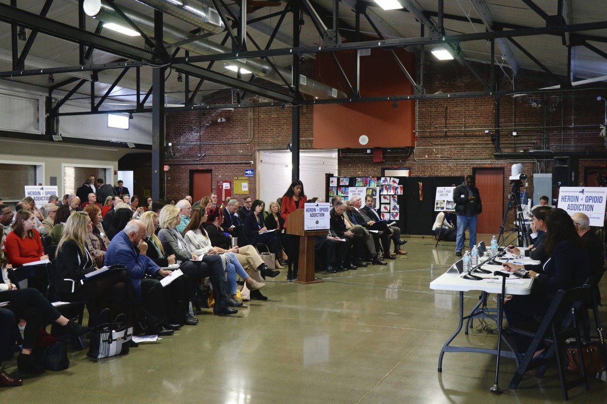 Student presents to panel