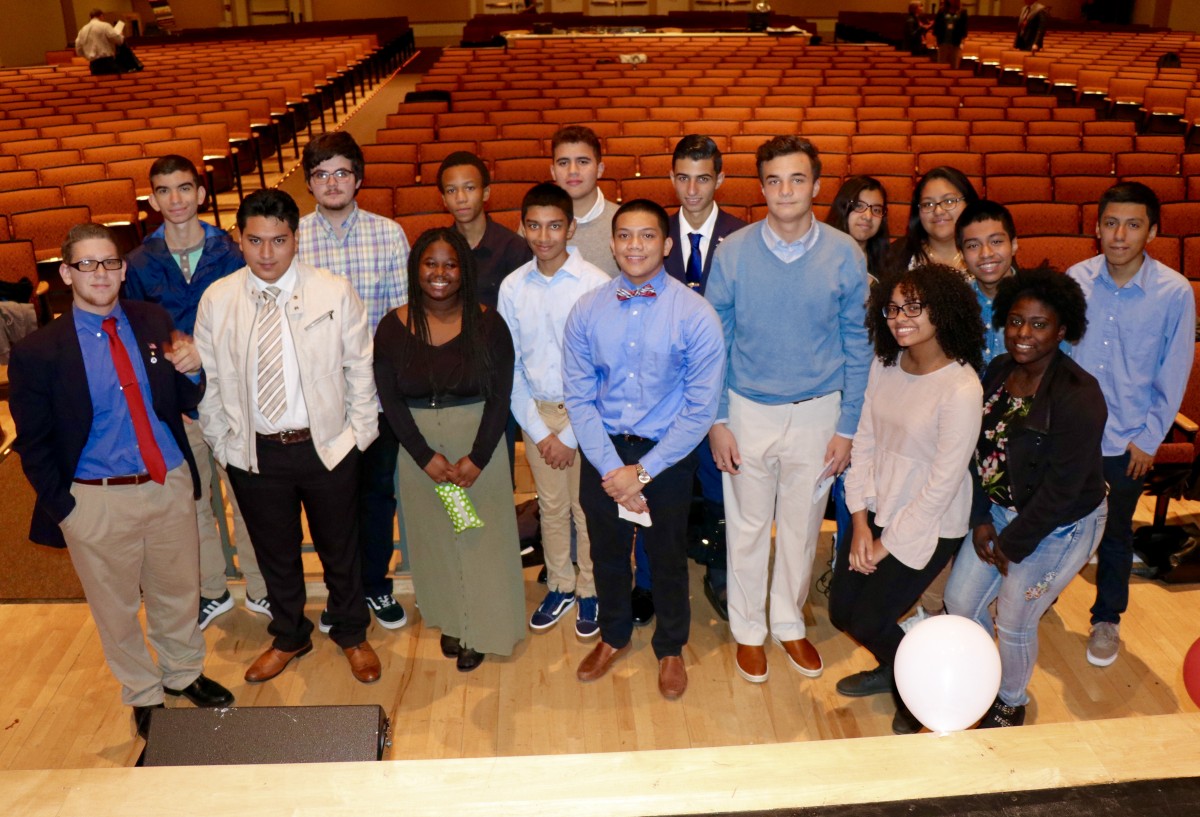 Group of students who participated in Youth in Government event