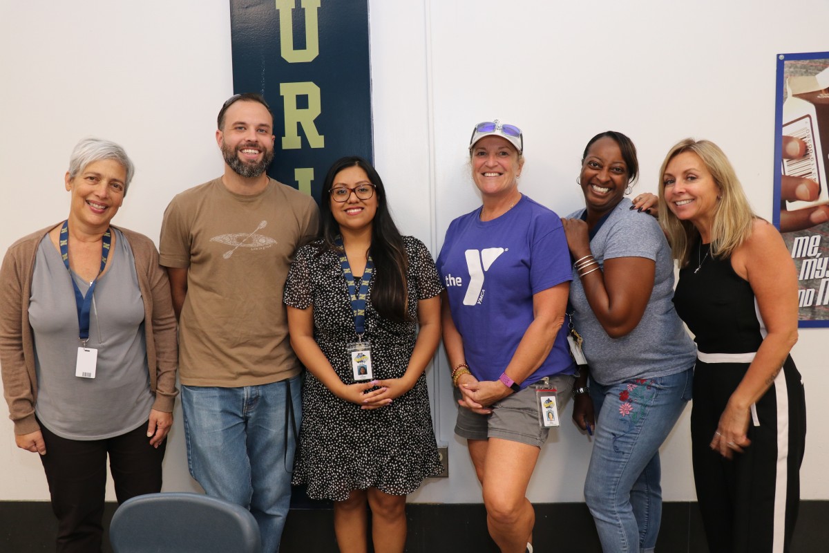 Some teachers for the NFA Evening Campus pose for a photo.